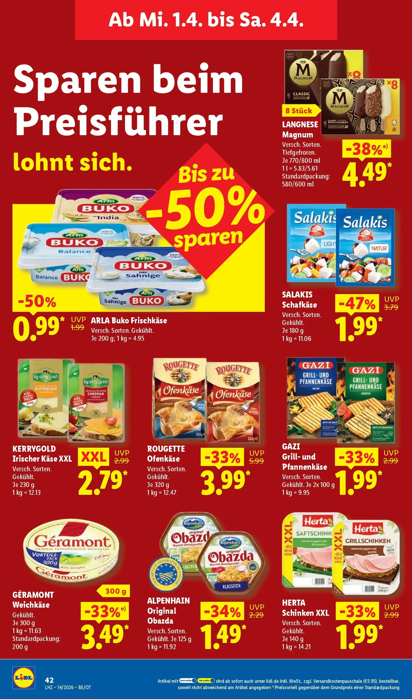 Lidl Prospekt Mahlow (ab 29.03.2026) » Angebote online | Seite: 66 | Produkte: Geramont, Langnese, Salakis, Frischkase Lidl Prospekt Mahlow (ab 29.03.2026) zum Blättern » Angebote | Seite: 66 | Produkte: Geramont, Langnese, Salakis, Frischkase