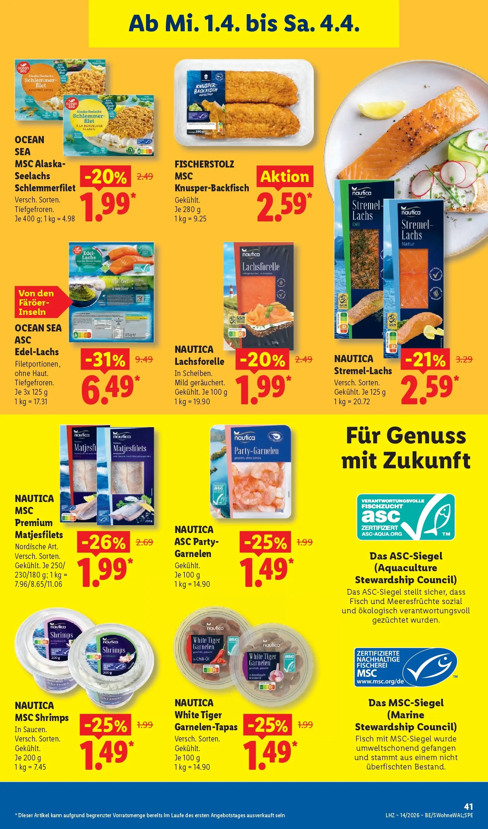 Lidl Prospekt Mahlow (ab 29.03.2026) » Angebote online | Seite: 65 | Produkte: Öl, Garnelen, Meeresfrüchte, Dill Lidl Prospekt Mahlow (ab 29.03.2026) zum Blättern » Angebote | Seite: 65 | Produkte: Öl, Garnelen, Meeresfrüchte, Dill