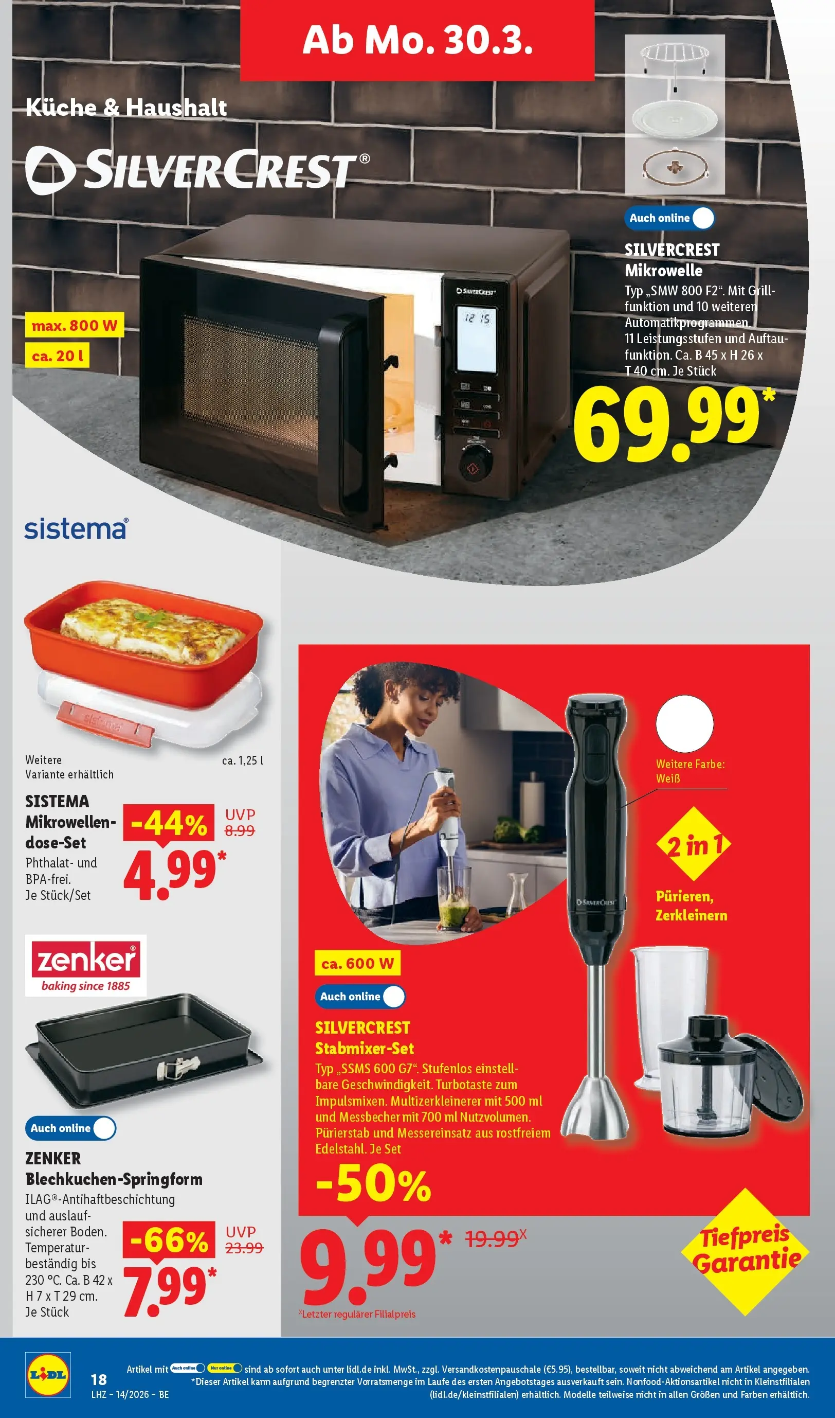 Lidl Prospekt Mahlow (ab 29.03.2026) » Angebote online | Seite: 38 | Produkte: Mikrowelle, Grill, Küche Lidl Prospekt Mahlow (ab 29.03.2026) zum Blättern » Angebote | Seite: 38 | Produkte: Mikrowelle, Grill, Küche