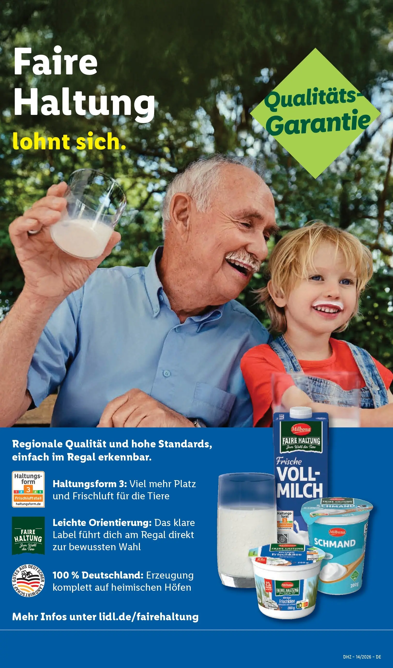 Lidl Prospekt Plettenberg (ab 29.03.2026) zum Blättern » Angebote | Seite: 69 | Produkte: Milch, Regal, Frischkase