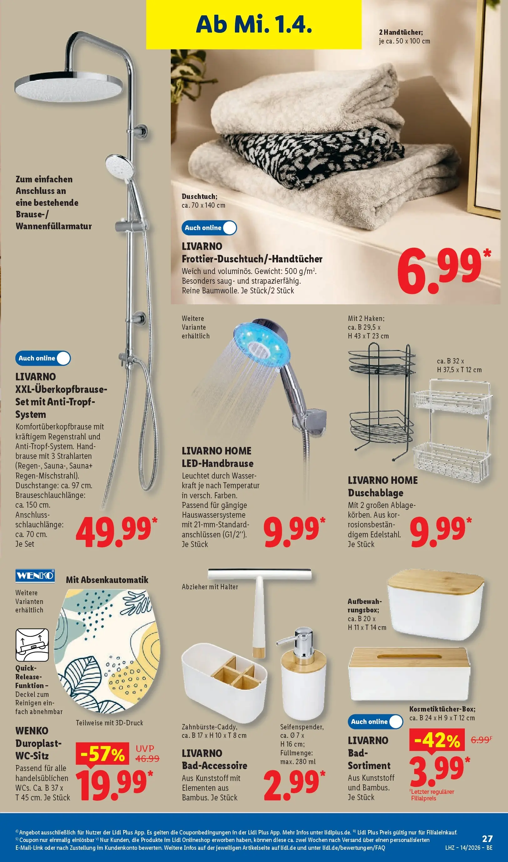 Lidl Prospekt Mahlow (ab 29.03.2026) » Angebote online | Seite: 51 | Produkte: Gewicht, Bad, Wasser Lidl Prospekt Mahlow (ab 29.03.2026) zum Blättern » Angebote | Seite: 51 | Produkte: Gewicht, Bad, Wasser