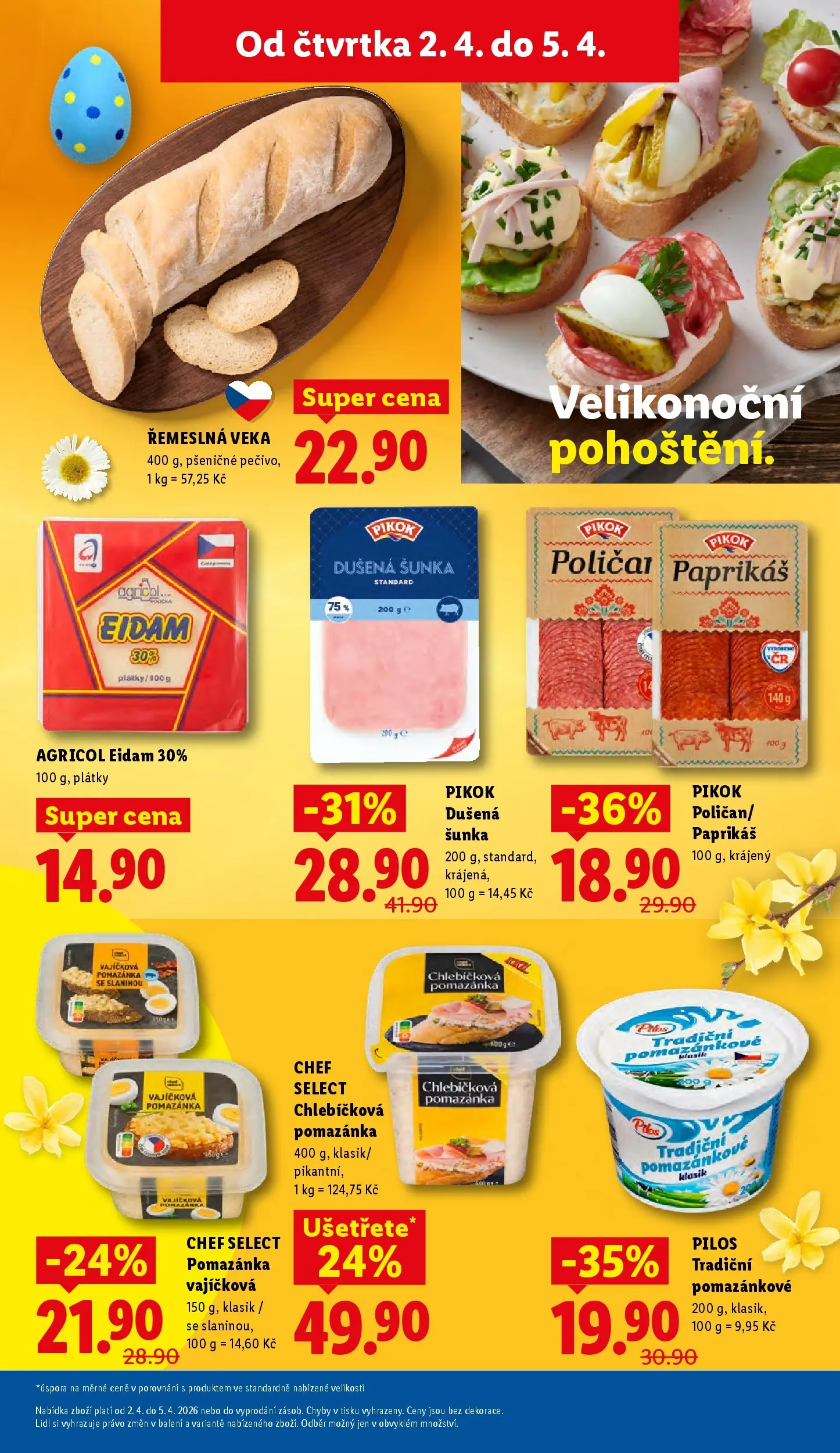 Lidl leták od 01.04.2026 - Nový akční leták | Strana: 13 | Produkty: Veka, Šunka, Pečivo, Pikok