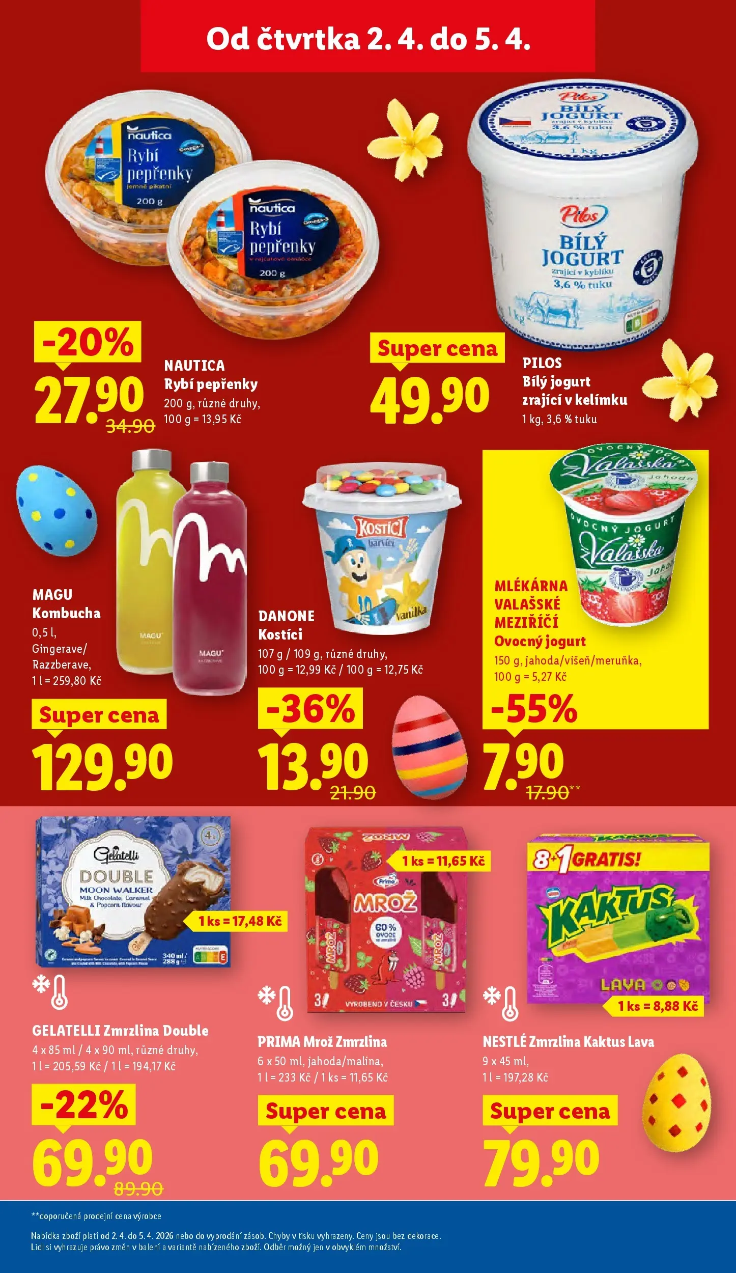Lidl leták od 01.04.2026 - Nový akční leták | Strana: 19 | Produkty: Ovoce, Kostici, Gelatelli, Bílý jogurt