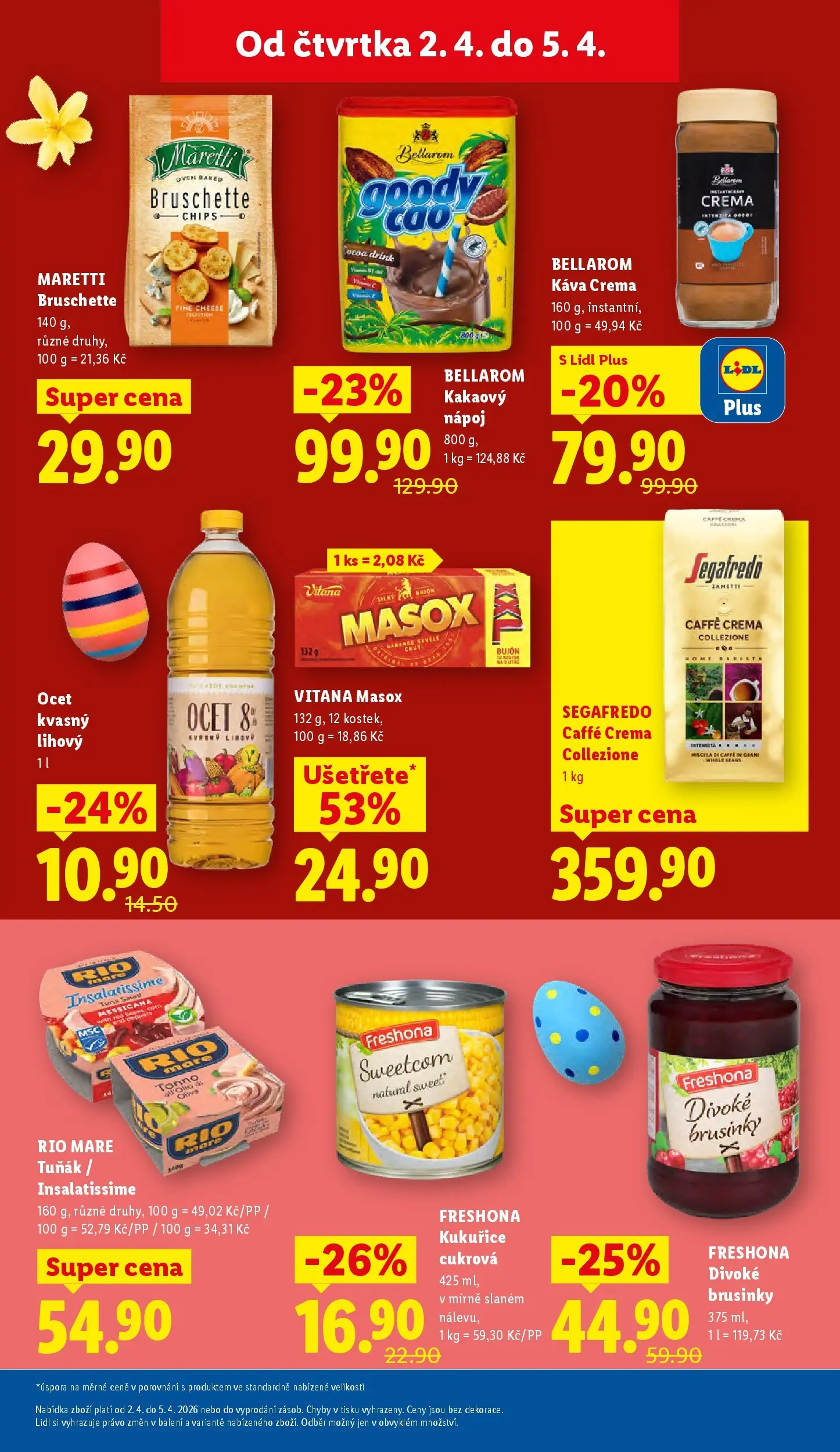Lidl leták od 01.04.2026 - Nový akční leták | Strana: 21 | Produkty: Tuňák, Káva, Segafredo, Bellarom