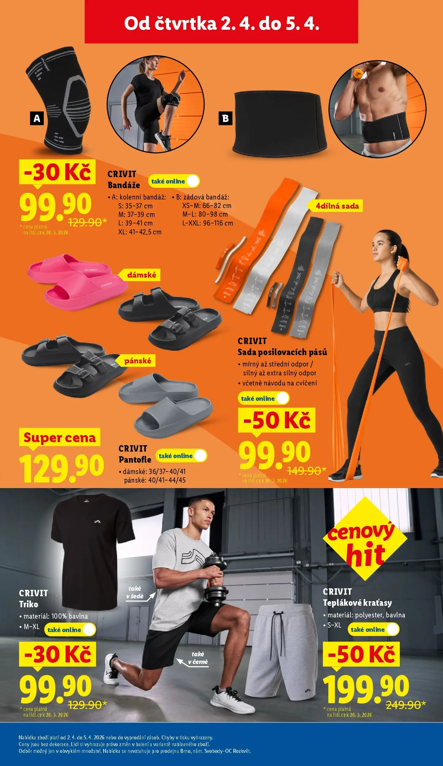 Lidl leták od 01.04.2026 - Nový akční leták | Strana: 31 | Produkty: Kraťasy, Pantofle