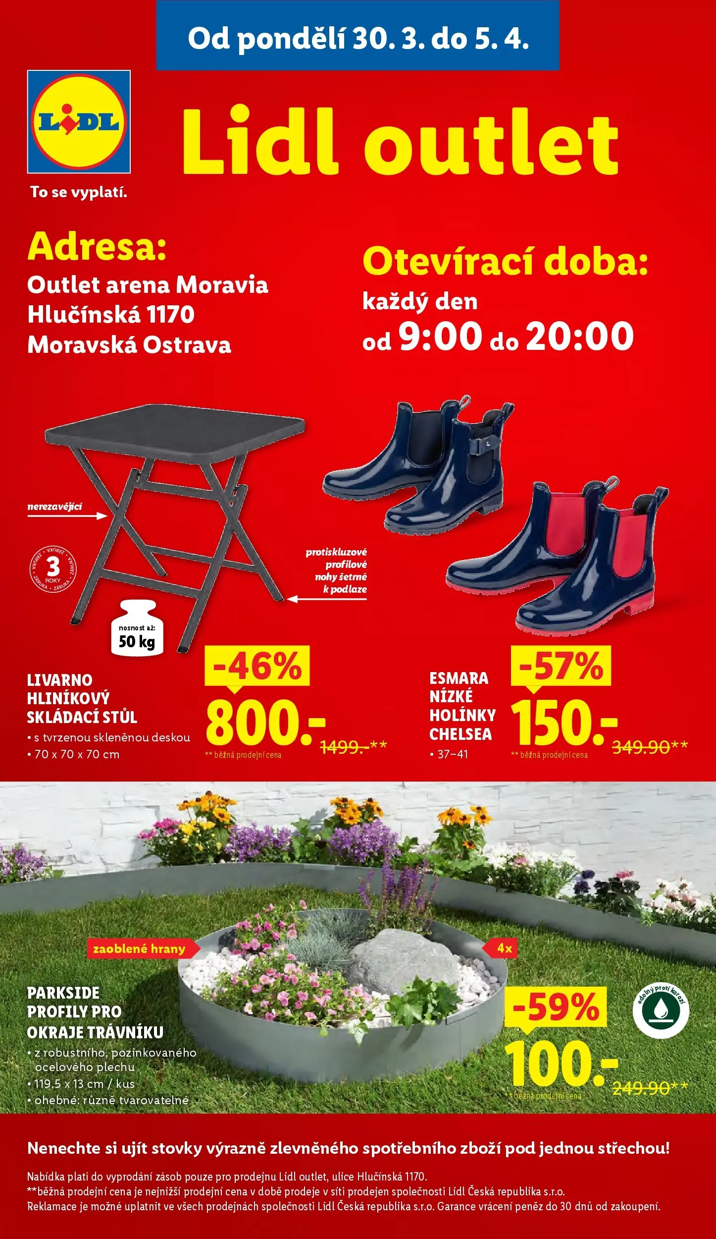 Lidl leták od 29.03.2026 - Nový akční leták | Strana: 41 | Produkty: Parkside, Holínky, Stůl