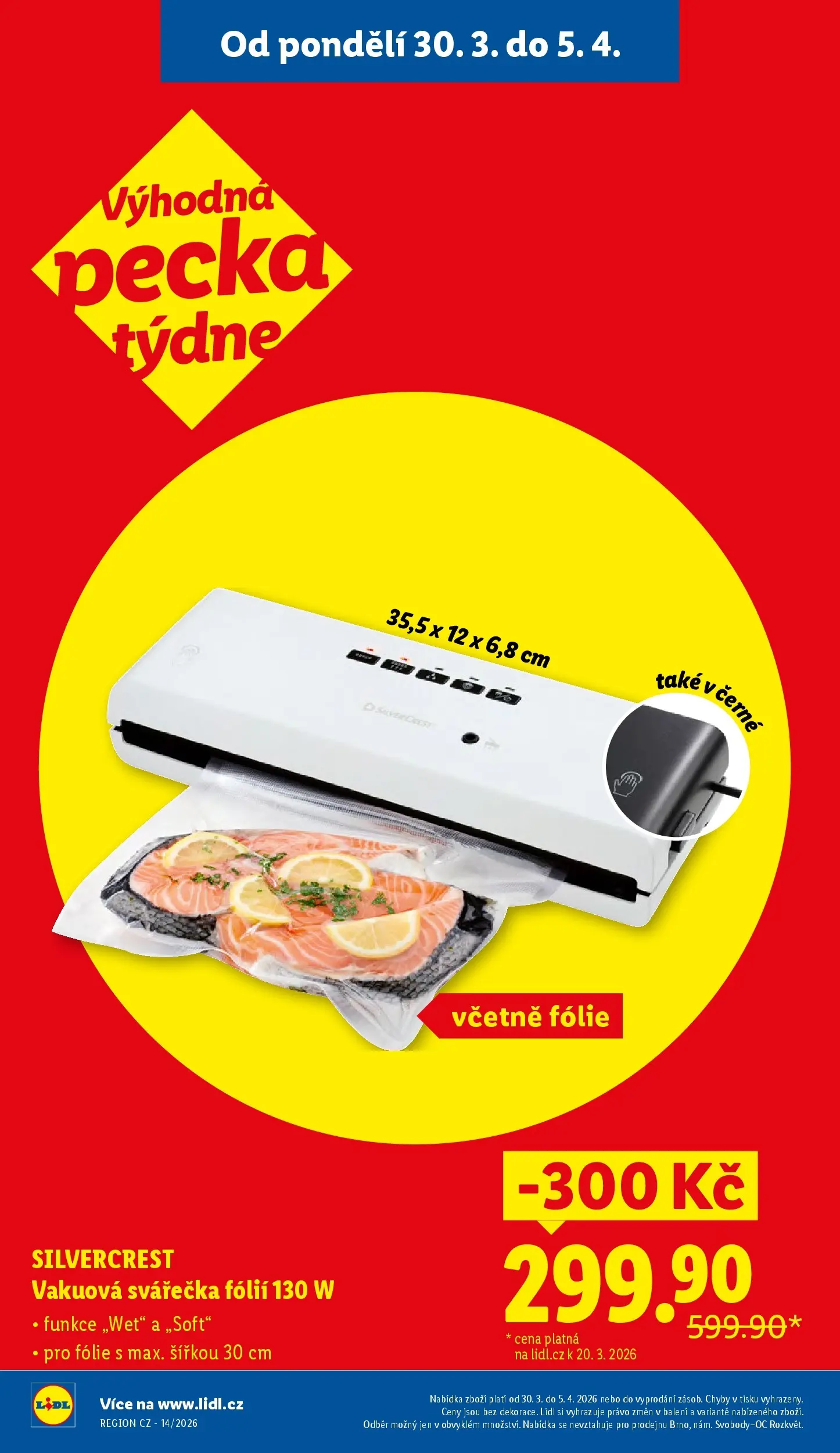 Lidl leták od 29.03.2026 - Nový akční leták | Strana: 6 | Produkty: Fólie, Svářečka, Vakuová svářečka fólií, Vakuová svářečka
