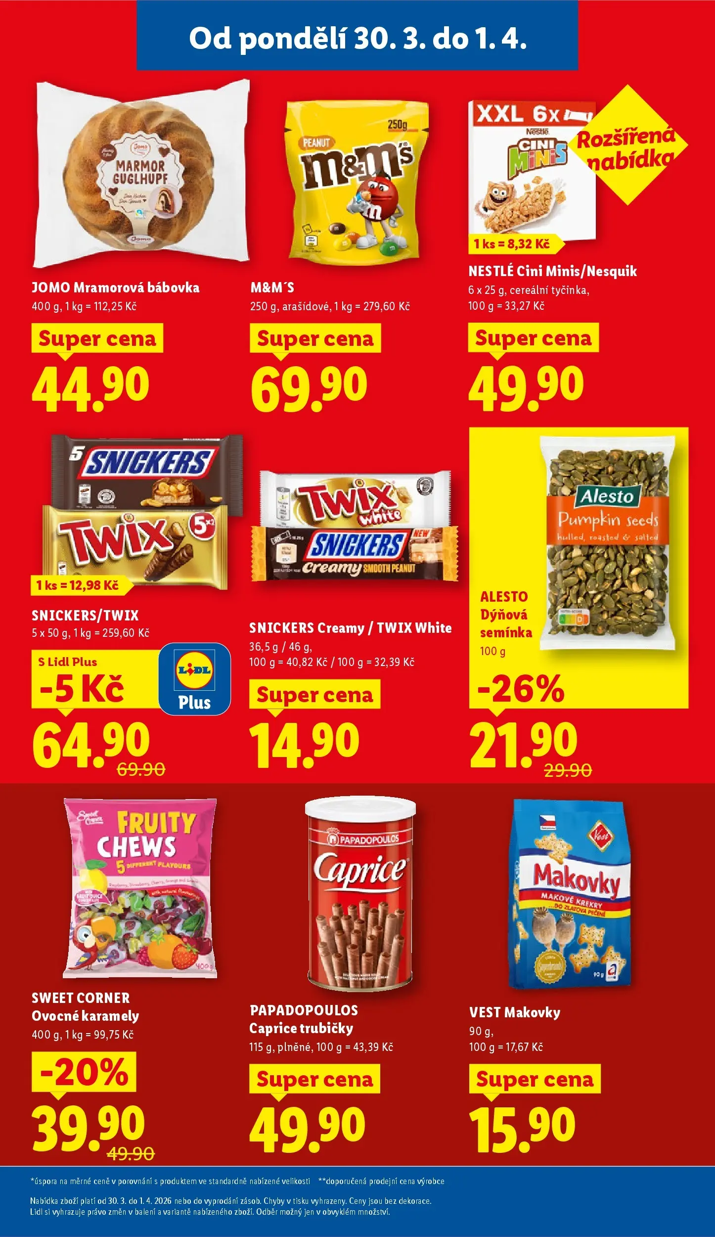 Lidl leták od 29.03.2026 - Nový akční leták | Strana: 25 | Produkty: Bábovka, Krekry, Semínka, Dýňová semínka