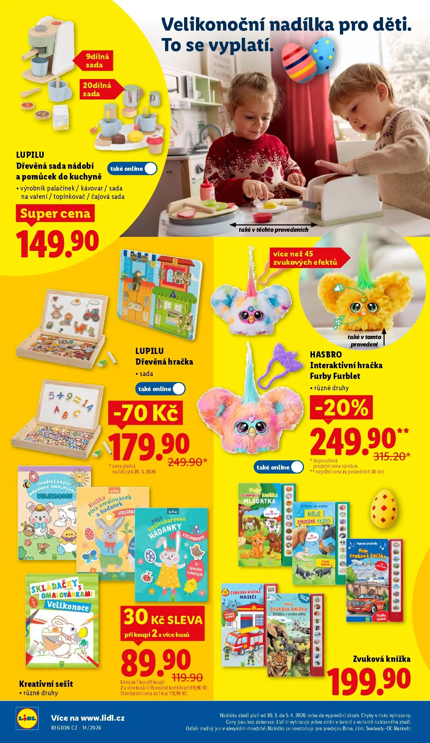 Lidl leták od 29.03.2026 - Nový akční leták | Strana: 36 | Produkty: Sada nádobí, Sešit, Knížka, Kávovar