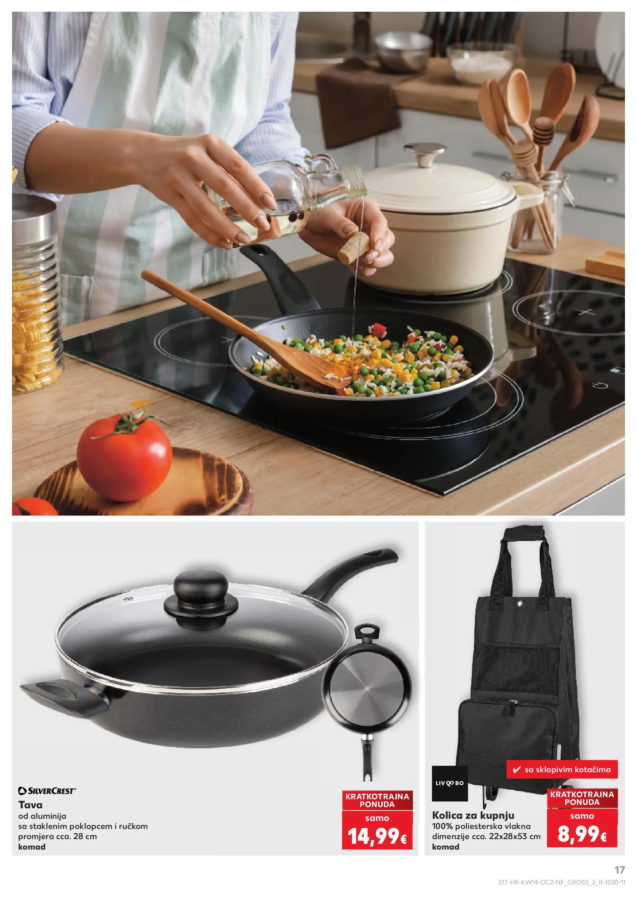 Kaufland - Kaufland katalog do 07.04.2026 novi od 31.03.2026 na listanje > letak digitalni | Stranica: 17 | Proizvodi: Kolica, Pan, Tava