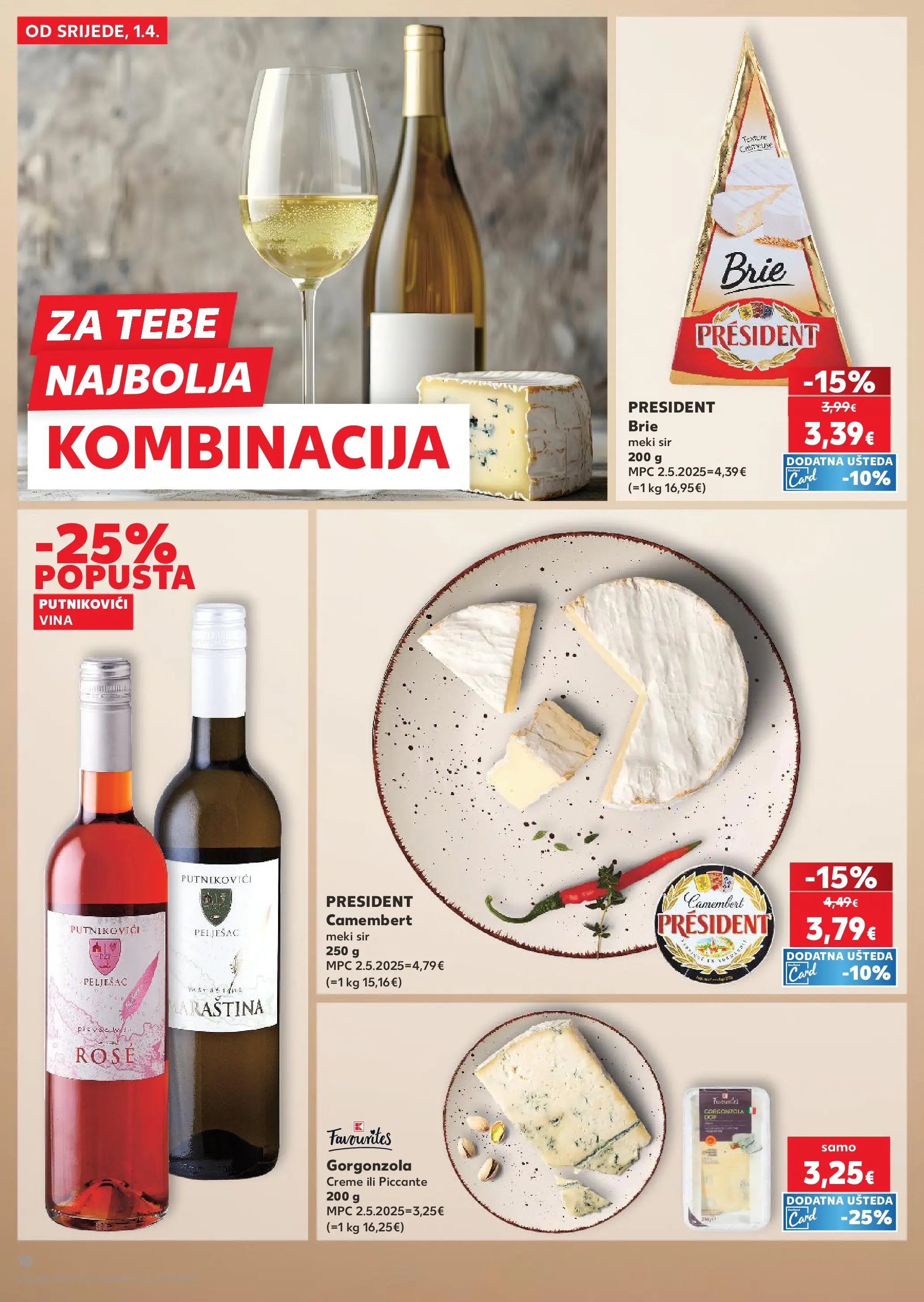 Kaufland - Kaufland katalog do 07.04.2026 novi od 31.03.2026 na listanje > letak digitalni | Stranica: 10 | Proizvodi: Sir
