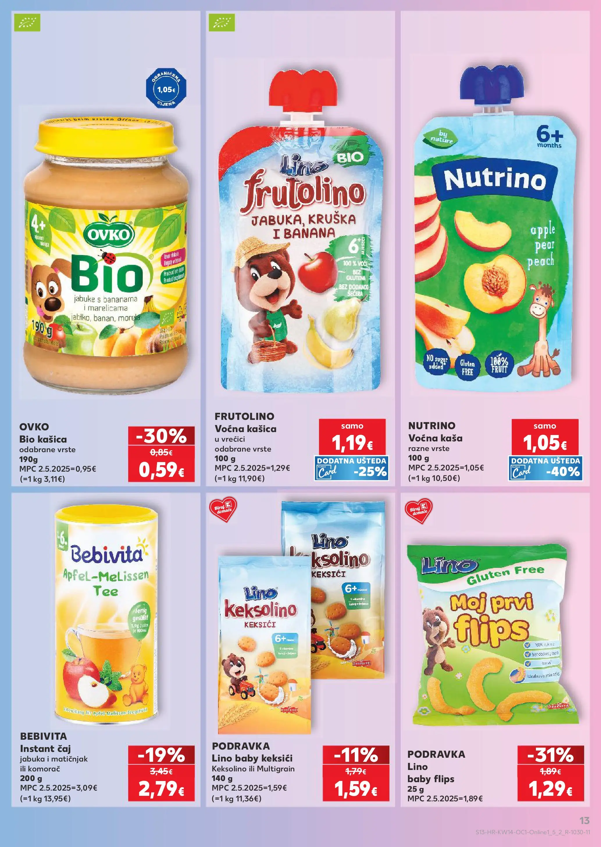 Kaufland - Kaufland katalog do 07.04.2026 novi od 31.03.2026 na listanje > letak digitalni | Stranica: 13 | Proizvodi: Jabuke, Čaj, Voće, Jabuka