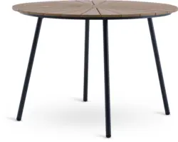 JYSK Градинска маса RANGSTRUP &Oslash;110 натурал/черна