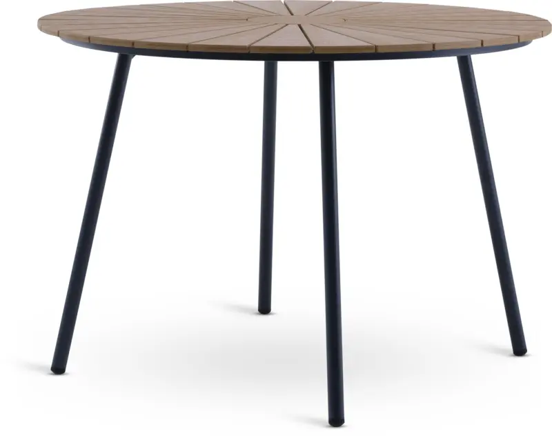JYSK Градинска маса RANGSTRUP &Oslash;110 натурал/черна