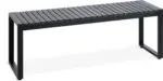 JYSK JYSK Градинска пейка SAUNTE Ш120xДълб.35 черна