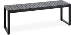 JYSK Градинска пейка SAUNTE Ш120xДълб.35 черна