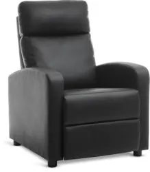 JYSK Регулируемо кресло HADRUP черна изкуствена кожа