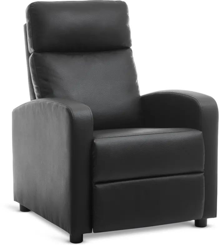 JYSK Регулируемо кресло HADRUP черна изкуствена кожа