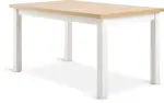 JYSK JYSK Кухненска маса MARKSKEL 90x150/193 бяла/цв. див нат. дъб