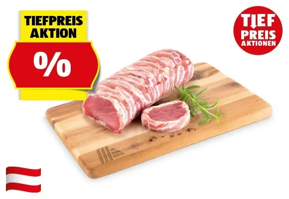 GENUSS 100% AUS &Ouml;STERREICH Schweinefilet im Speckmantel
