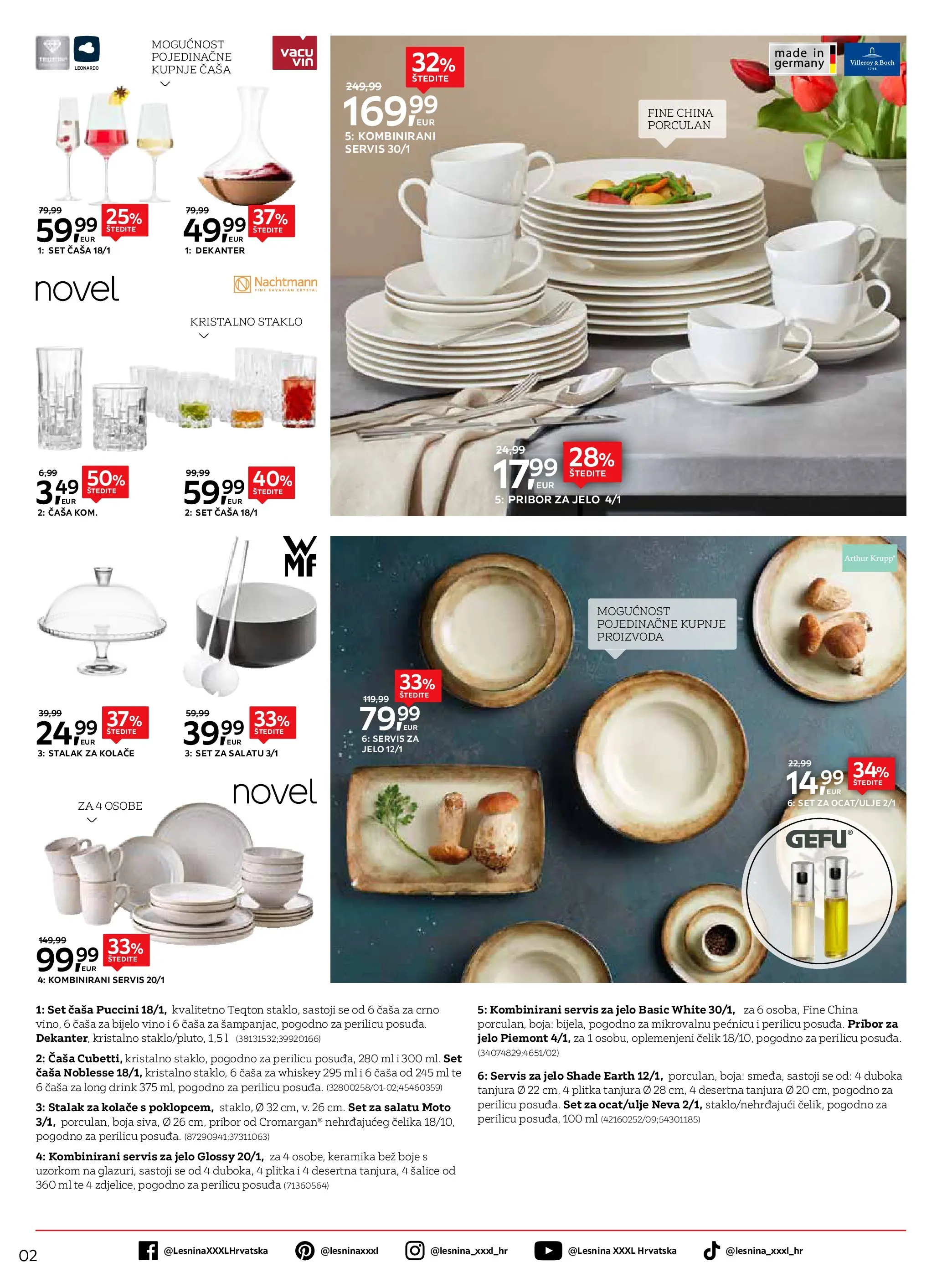 Lesnina - Lesnina XXXL: Proljetna inspiracija oprema za dom katalog do 23.04.2026 novi od 30.03.2026 na listanje > letak digitalni | Stranica: 2 | Proizvodi: Bijelo vino, Vino, Pribor za jelo