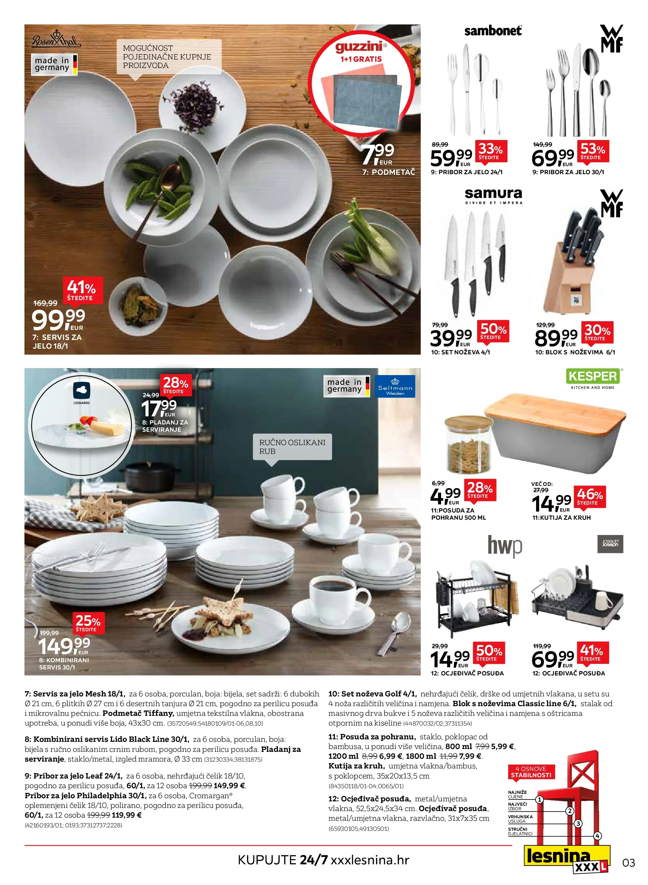 Lesnina - Lesnina XXXL: Proljetna inspiracija oprema za dom katalog do 23.04.2026 novi od 30.03.2026 na listanje > letak digitalni | Stranica: 3 | Proizvodi: Kutija, Kruh, Pribor za jelo, Pladanj