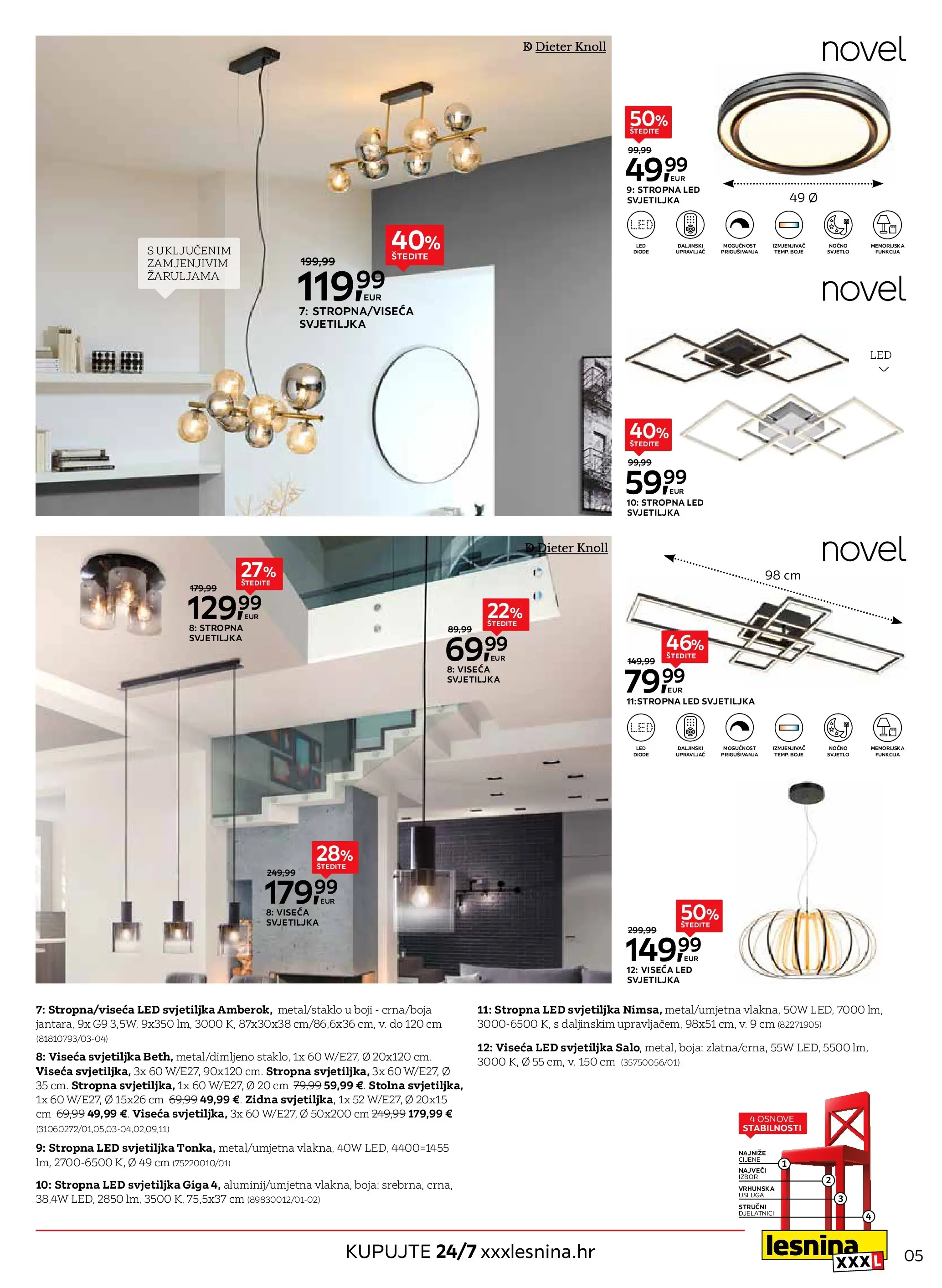 Lesnina - Lesnina XXXL: Proljetna inspiracija oprema za dom katalog do 23.04.2026 novi od 30.03.2026 na listanje > letak digitalni | Stranica: 5 | Proizvodi: Svjetiljka