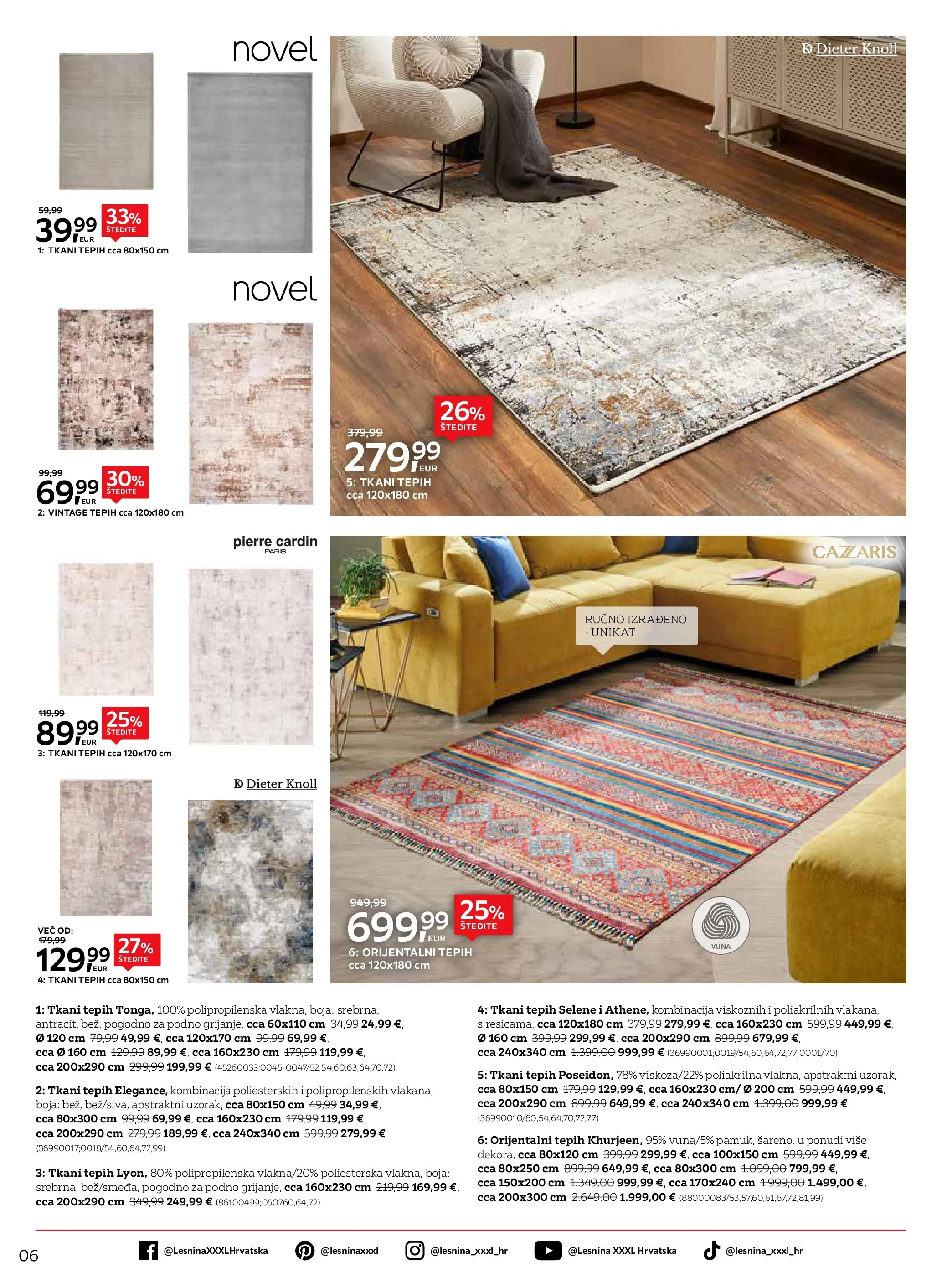 Lesnina - Lesnina XXXL: Proljetna inspiracija oprema za dom katalog do 23.04.2026 novi od 30.03.2026 na listanje > letak digitalni | Stranica: 6 | Proizvodi: Tepih