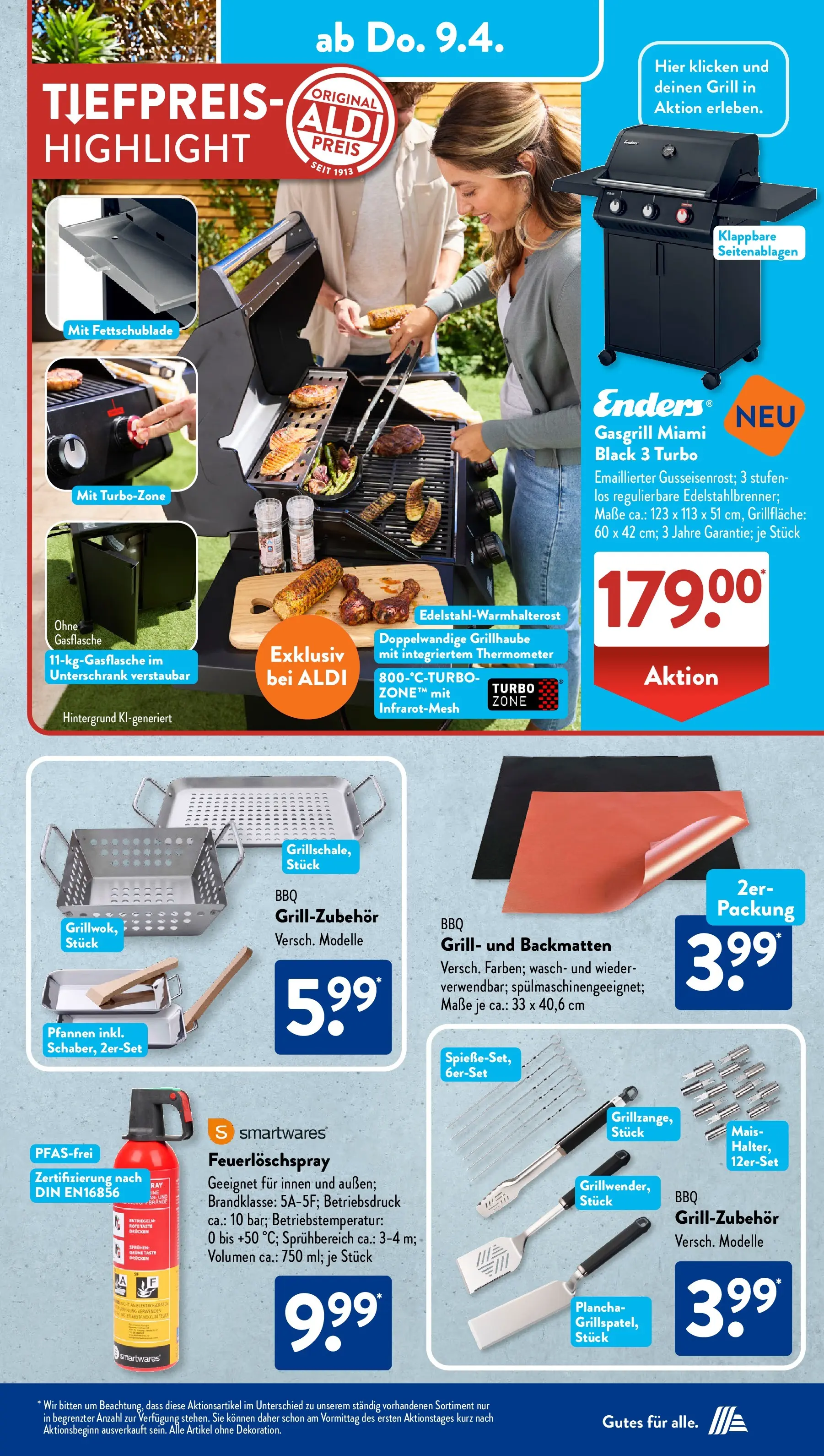 Aldi Süd - Aldi Süd: Wochenangebote (ab 05.04.2026) zum Blättern | Seite: 19 | Produkte: Grill, Thermometer, Unterschrank