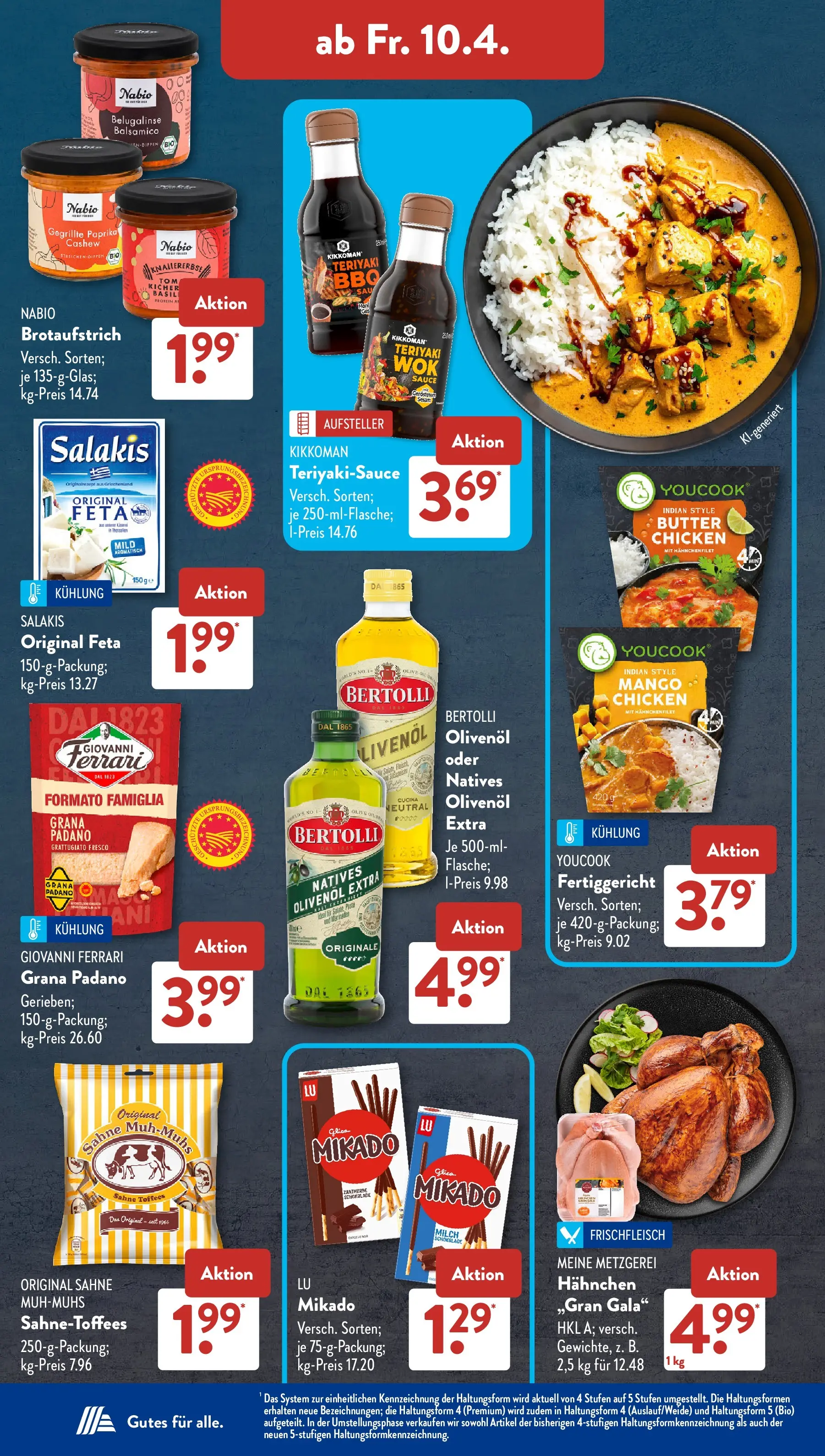 Aldi Süd - Aldi Süd: Wochenangebote (ab 05.04.2026) zum Blättern | Seite: 22 | Produkte: Hahnchen, Youcook, Mango, Sahne