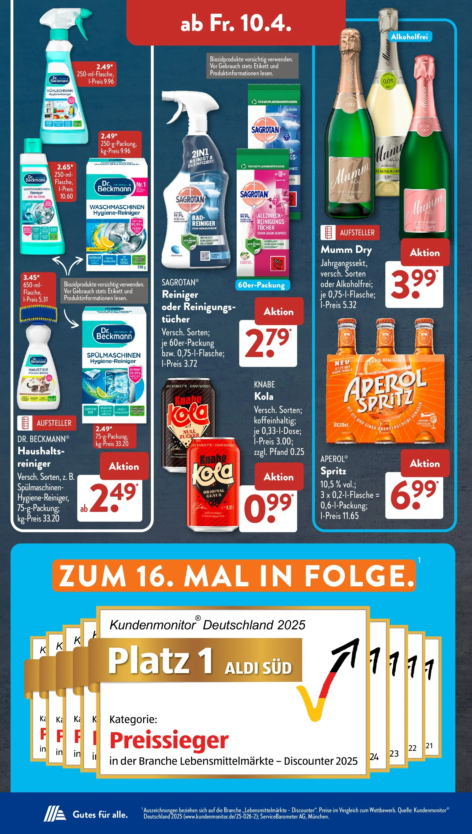 Aldi Süd - Aldi Süd: Wochenangebote (ab 05.04.2026) zum Blättern | Seite: 24 | Produkte: Bad, Kühlschrank, Aperol, Eis