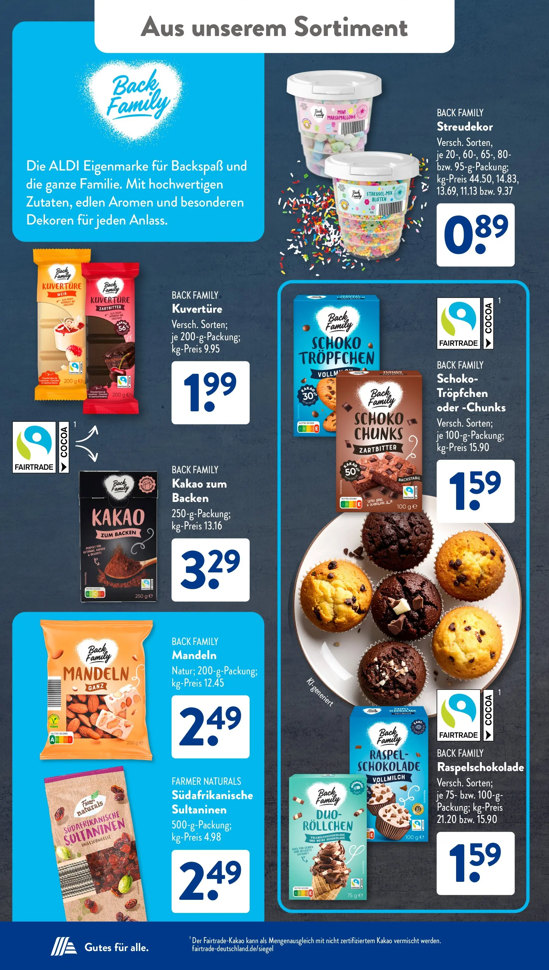 Aldi Süd - Aldi Süd: Wochenangebote (ab 05.04.2026) zum Blättern | Seite: 29 | Produkte: Schokolade, Mandeln, Kuchen