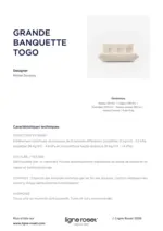 Ligne Roset GRANDE BANQUETTE TOGO - au 12.04.2026