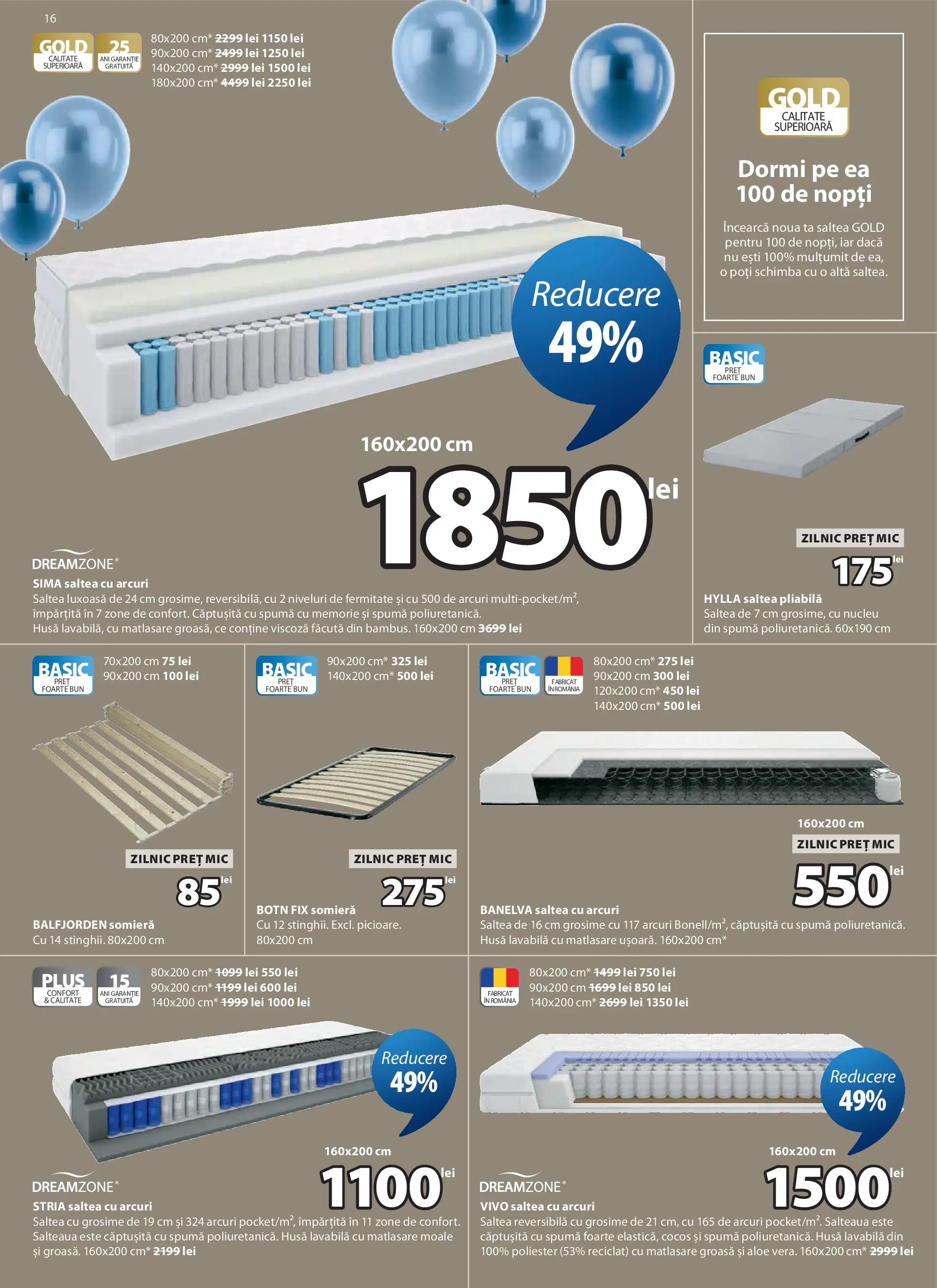JYSK Catalog - Oferta 25.03.2026 - 23.04.2026 | Pagină: 16 | Produse: Memorie, Saltea, Türk kahvesi öğütme değirmeni