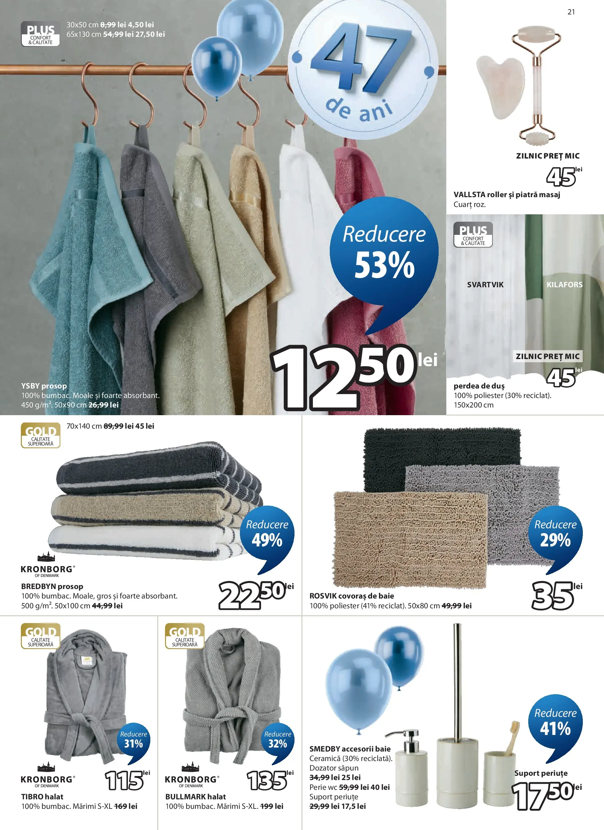 JYSK Catalog - Oferta 25.03.2026 - 23.04.2026 | Pagină: 21 | Produse: Duș, Perdea, Perie, Covoraș de baie