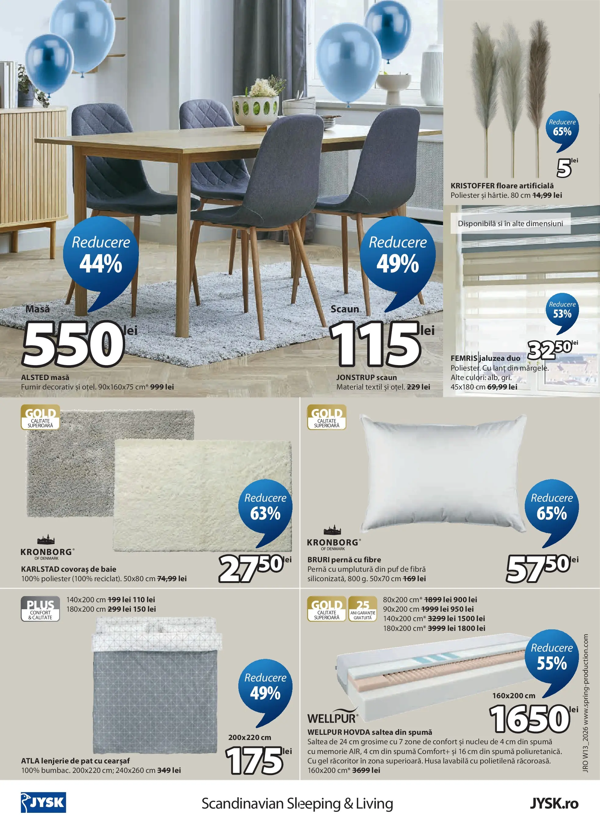 JYSK Catalog - Oferta 25.03.2026 - 23.04.2026 | Pagină: 24 | Produse: Memorie, Saltea, Floare artificială, Türk kahvesi öğütme değirmeni
