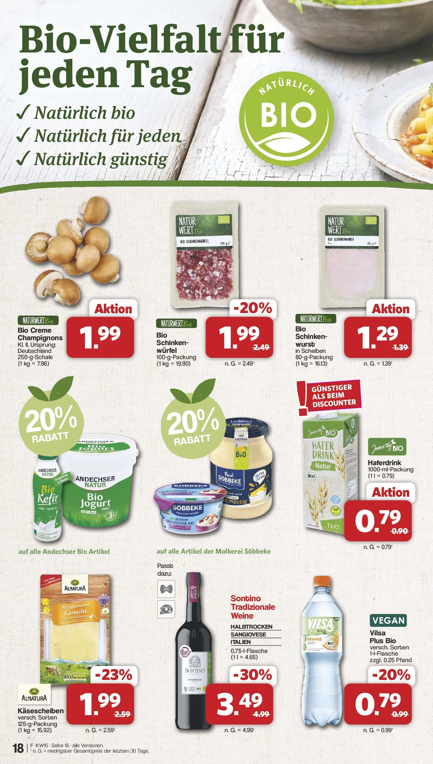 Famila Nordwest Wochenangebote (ab 07.04.2026) zum Blättern | Seite: 18 | Produkte: Joghurt, Gouda, Haferdrink, Wurst