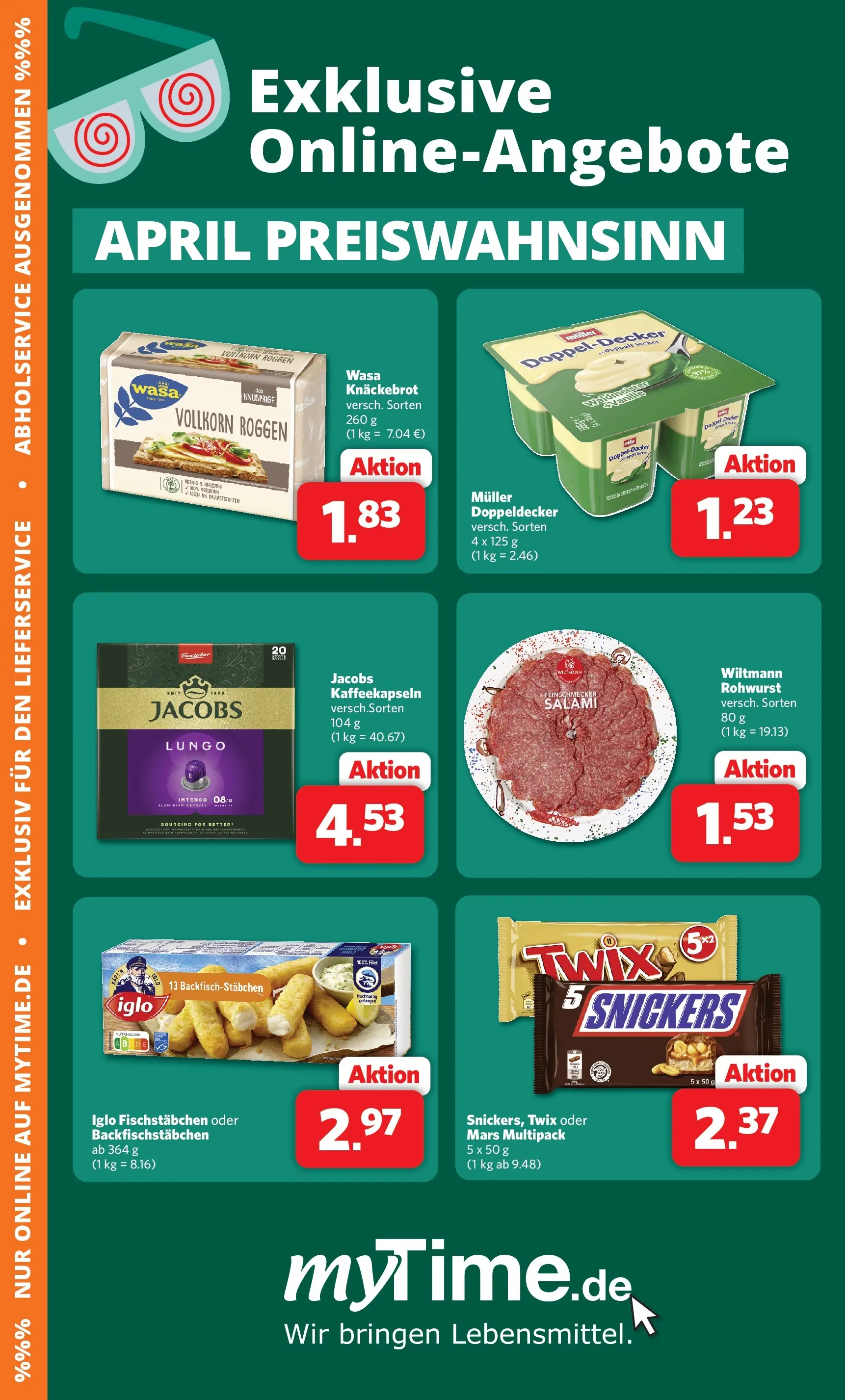 Famila Nordwest Wochenangebote (ab 07.04.2026) zum Blättern | Seite: 40 | Produkte: Iglo, Mars, Wasa knackebrot, Salami