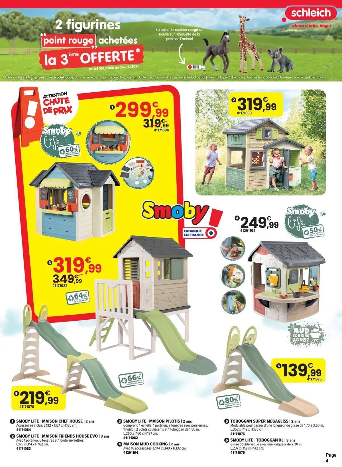 Offres - LE PLEIN AIR VERSION EXTRA 【Avril】 | Page: 4 | Produits: Toboggan, Figurines