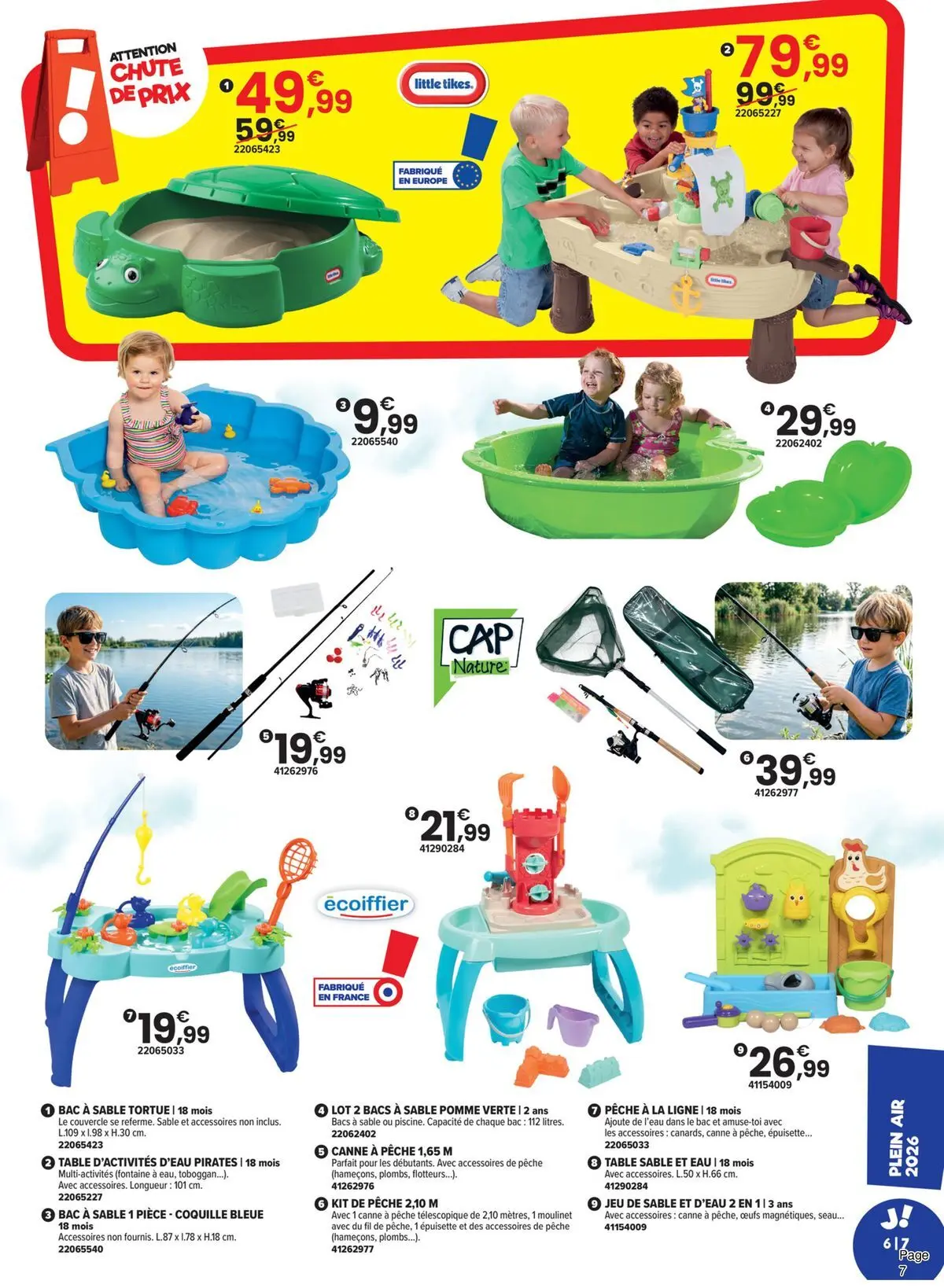 Offres - LE PLEIN AIR VERSION EXTRA 【Avril】 | Page: 7 | Produits: Pomme, Toboggan, Bac à sable, Œufs