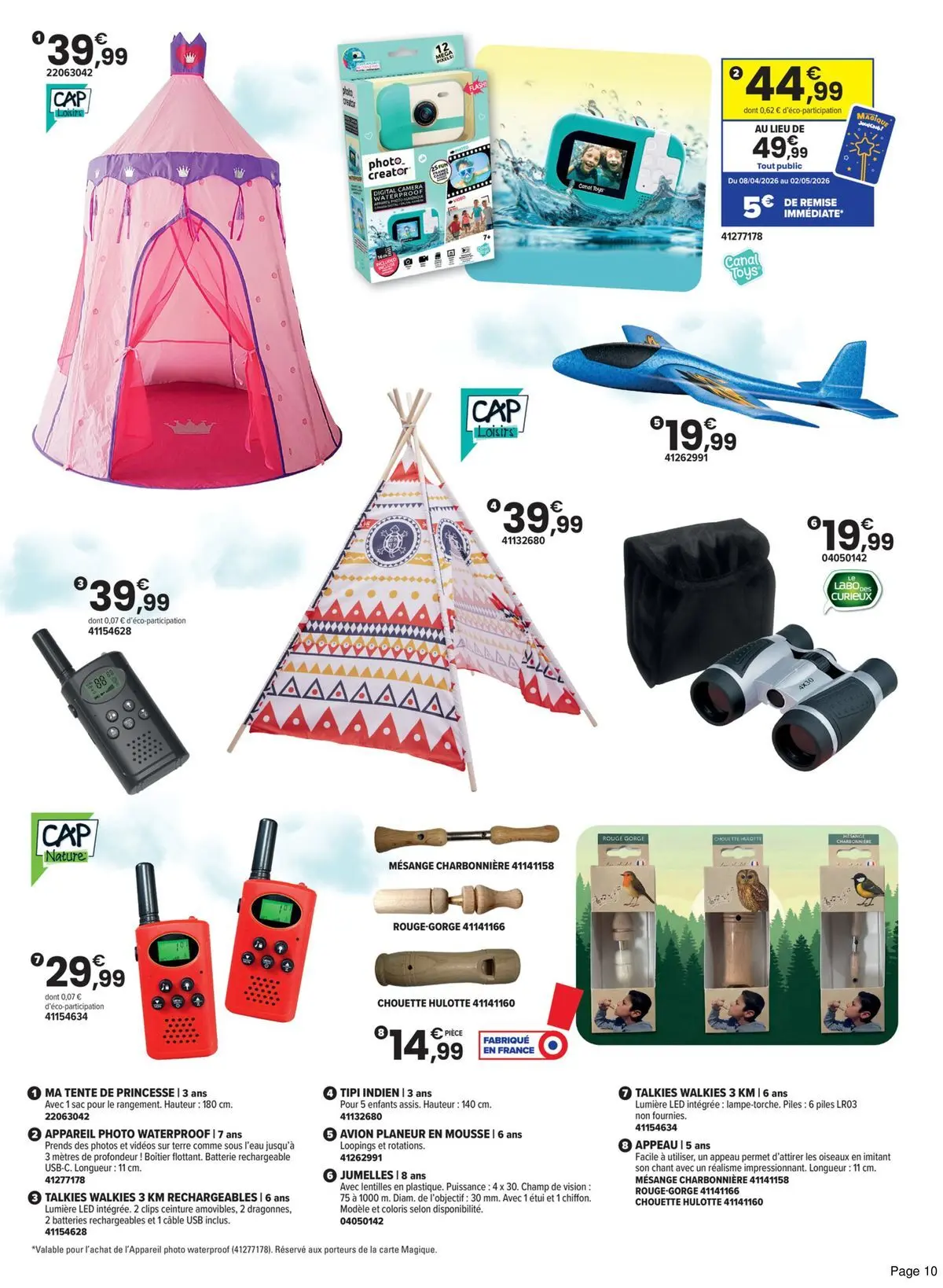 Offres - LE PLEIN AIR VERSION EXTRA 【Avril】 | Page: 10 | Produits: Ceinture, Étui, Mousse, Batterie