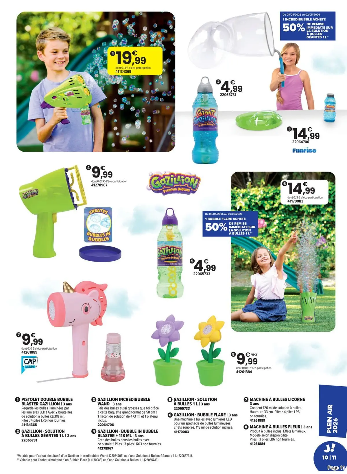 Offres - LE PLEIN AIR VERSION EXTRA 【Avril】 | Page: 11 | Produits: Plateau, Piles