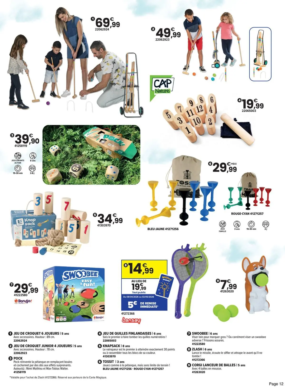 Offres - LE PLEIN AIR VERSION EXTRA 【Avril】 | Page: 12 | Produits: Mais, Jeux, Jus