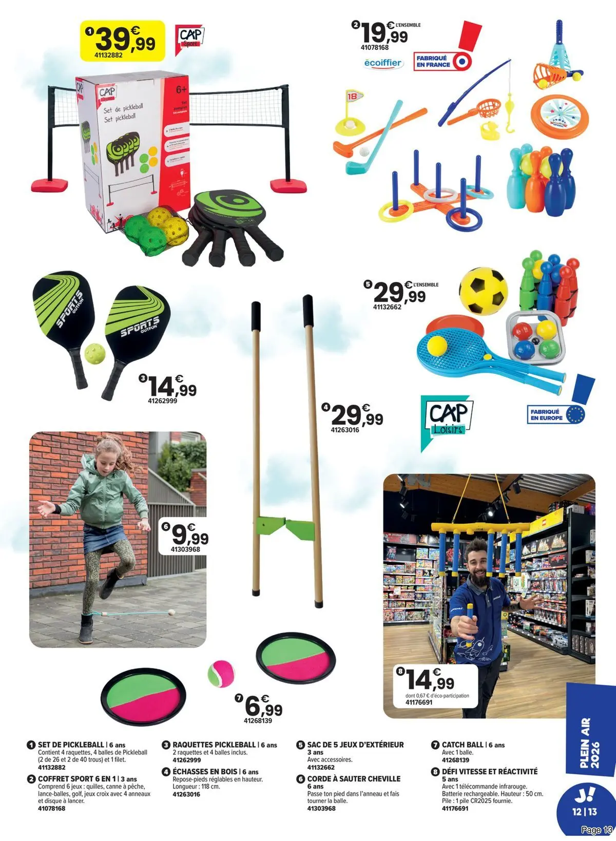 Offres - LE PLEIN AIR VERSION EXTRA 【Avril】 | Page: 13 | Produits: Sac, Batterie, Jeux, Télécommande