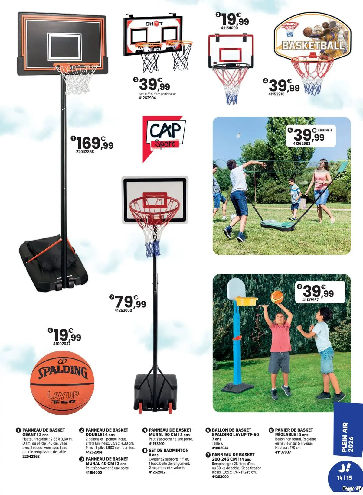 Offres - LE PLEIN AIR VERSION EXTRA 【Avril】 | Page: 15 | Produits: Sac, Base, Porte, Piles