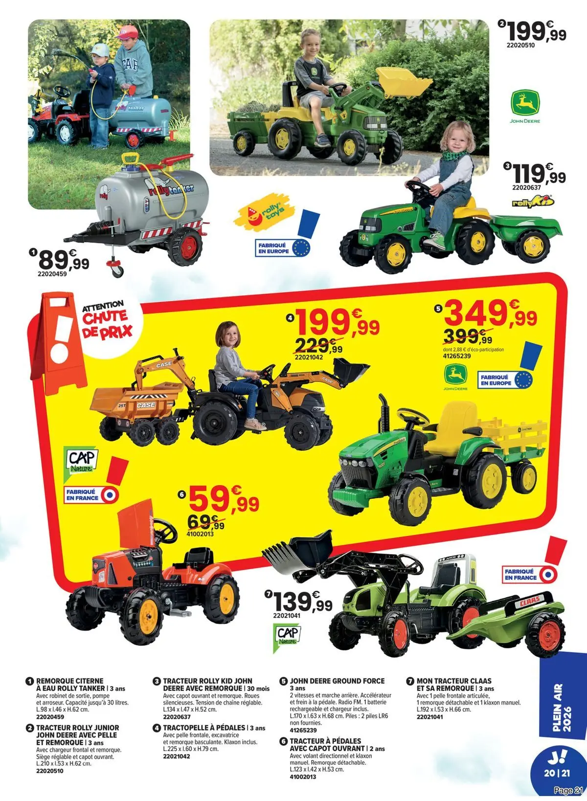 Offres - LE PLEIN AIR VERSION EXTRA 【Avril】 | Page: 21 | Produits: Robinet, Remorque, Citerne, Piles