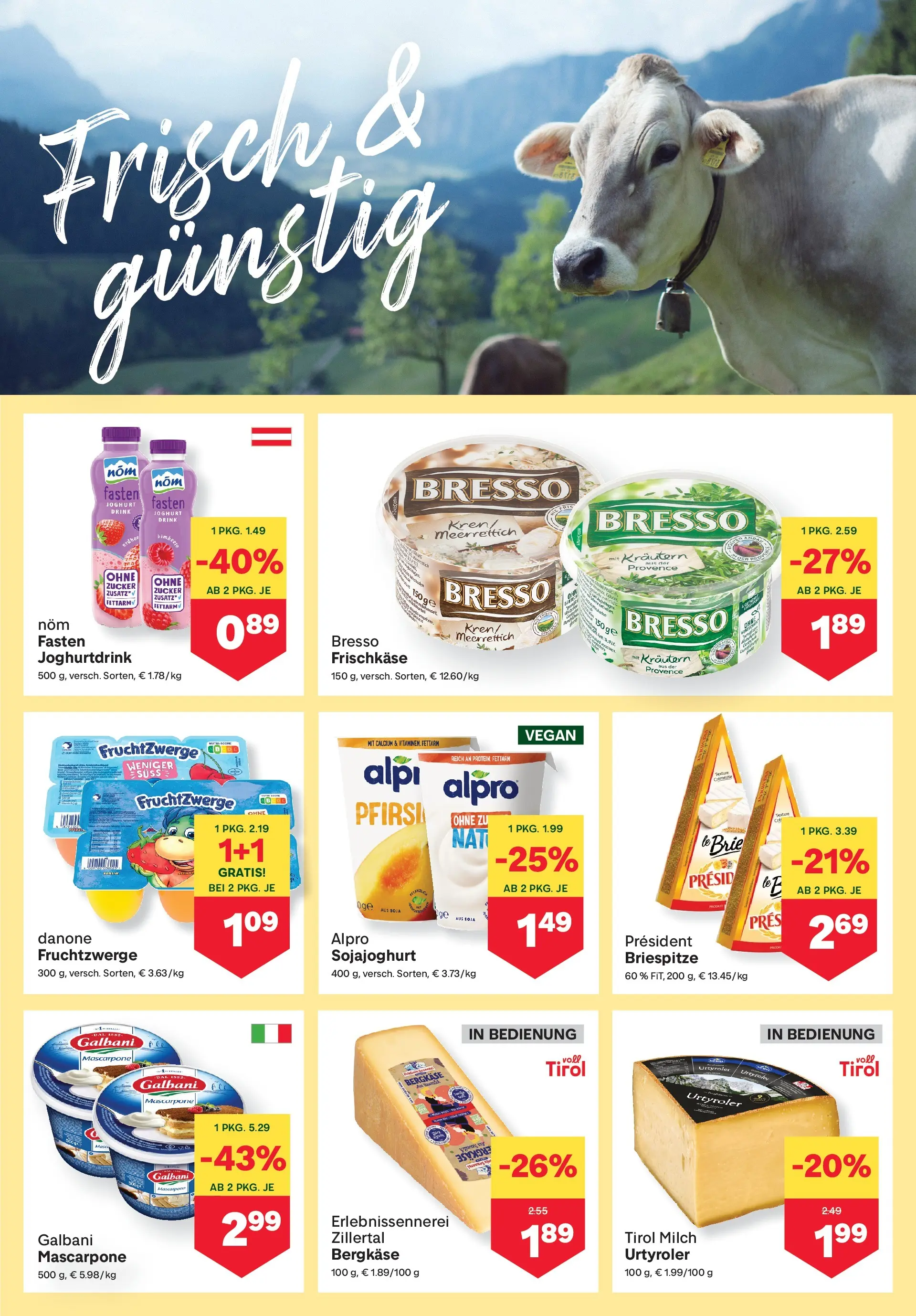 MPREIS Saalbach von 08.04.2026 - Aktuelle Angebote | Seite: 5 | Produkte: Zucker, Milch, Joghurt