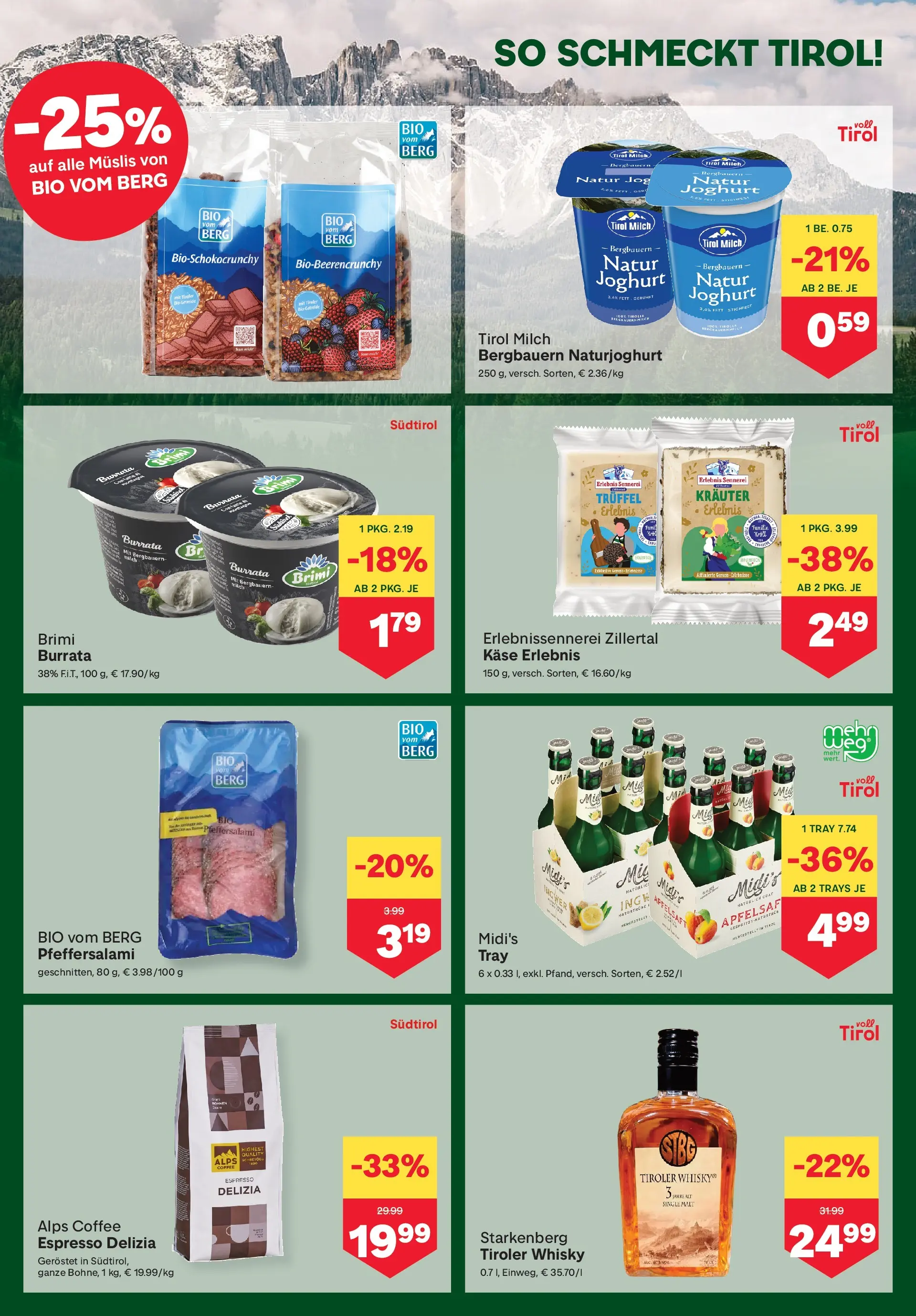 MPREIS Saalbach von 08.04.2026 - Aktuelle Angebote | Seite: 7 | Produkte: Planche de surf, Milch, Käse, Joghurt