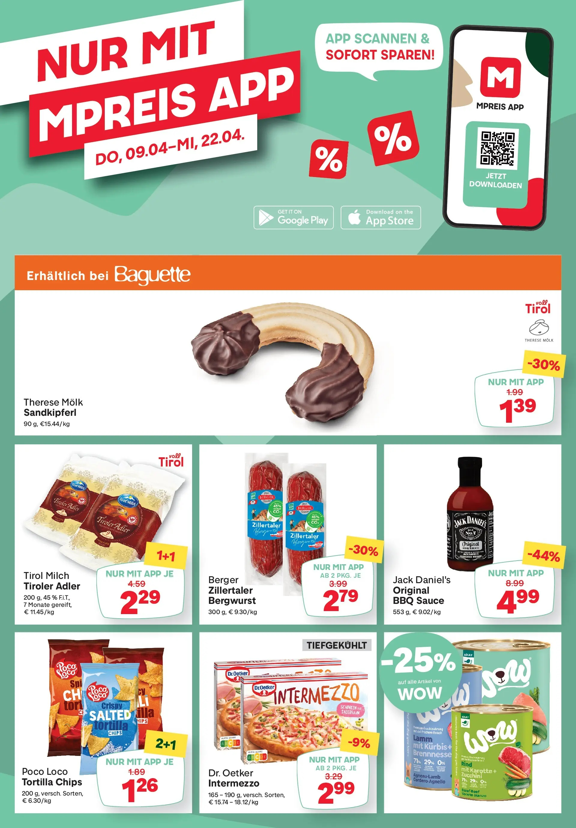 MPREIS Saalbach von 08.04.2026 - Aktuelle Angebote | Seite: 13 | Produkte: Chips, Kürbis, Schinken, Sauerrahm