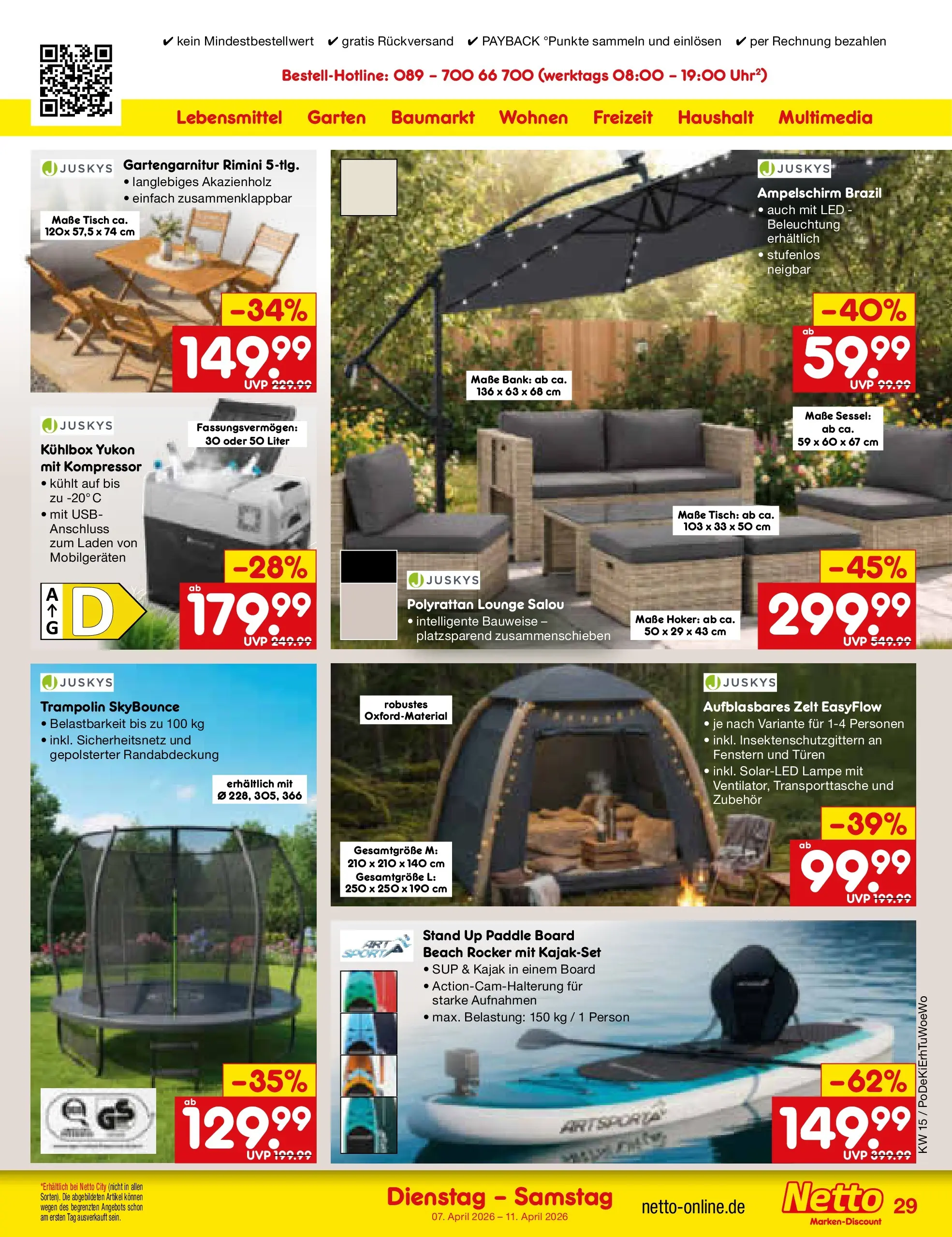 Netto Marken-Discount Prospekt Bad Friedrichshall	 (ab 07.04.2026) » Angebote | Seite: 45 | Produkte: USB, Sessel, Lampe, SUP